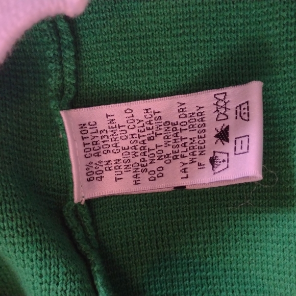 Louis Dell Olio green cardigan size large - Picture 6 of 6